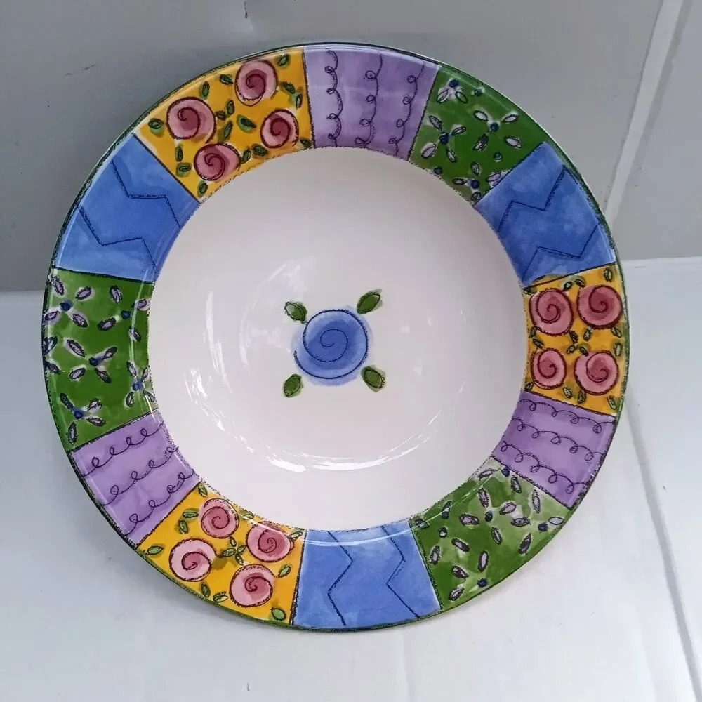Vtg Sango The Sweet Shoppe Rimmed Soup Bowl-Pecan Pie-3023-Sue Zipkin-Whimsical